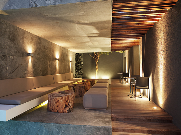 Luxurious apartment in the night